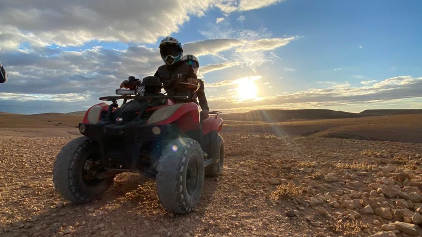 Session quad dans le désert d'Agafay