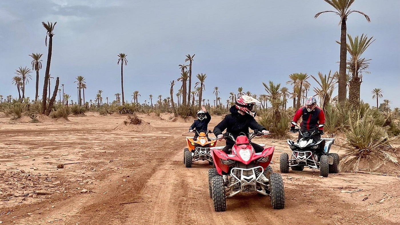 Balade en quad dans la palmeraie de Marrakech