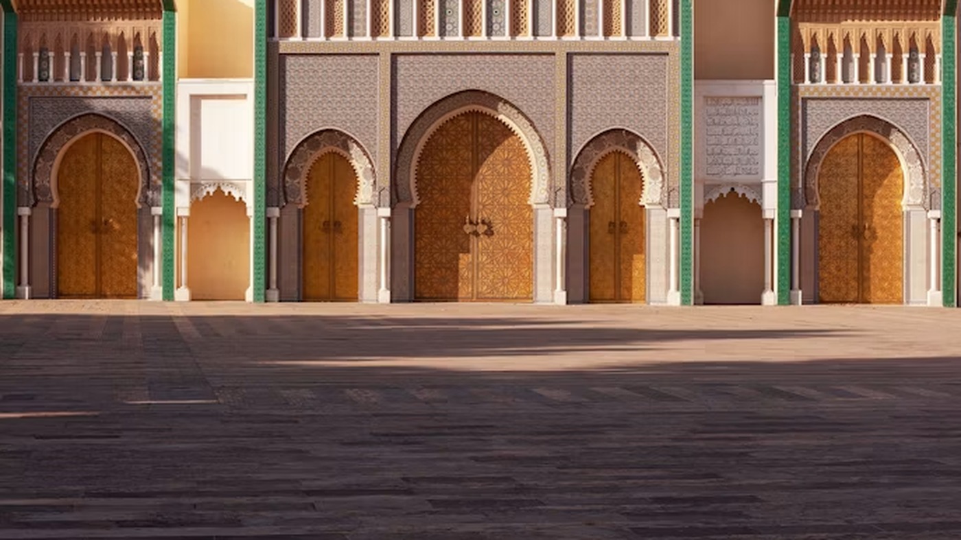 Porte monumentale dorée, Meknès