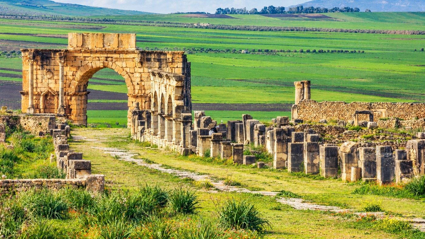 Arc romain du site de Volubilis